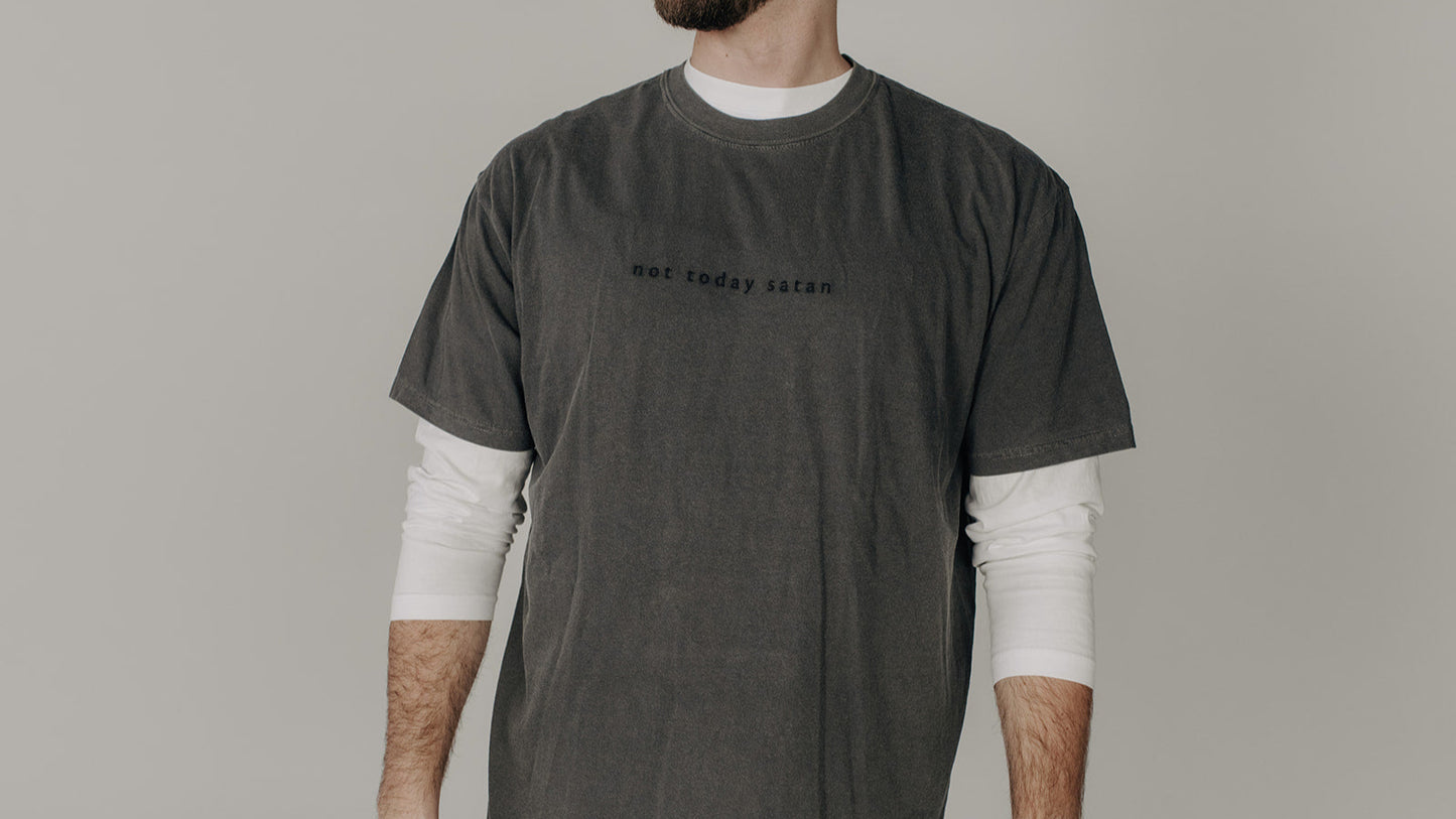 Not today satan | Embroidered | Pepper