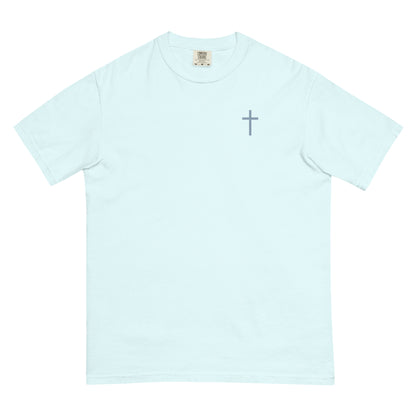 Embroidered Cross | Ice Blue